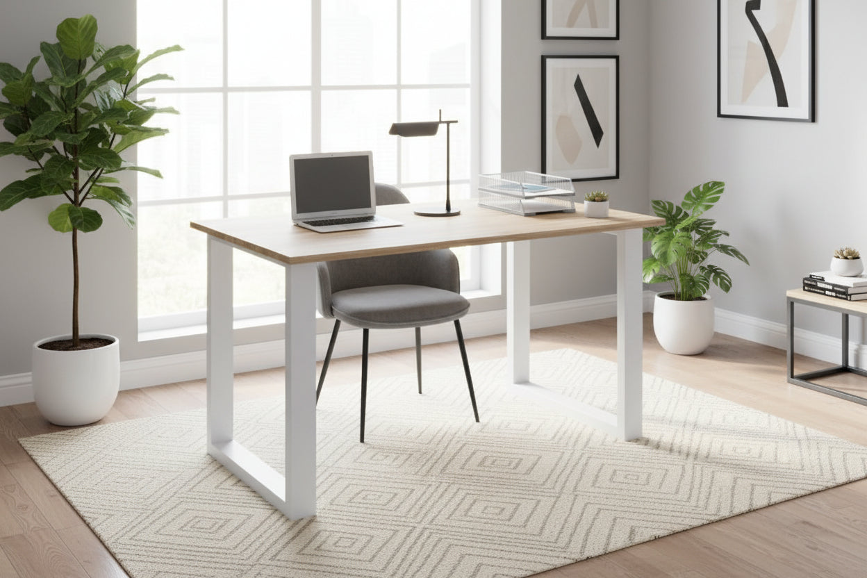 Boisona Wooden Desk Computer Table Work Table Office Furniture Boisona U White Oak Boisona - 110 - 80 EELV52528