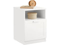 Bedside Table, End Table, Side Table with 1 Open Compartment and 1 Drawer FBT112-W GGNZ65407