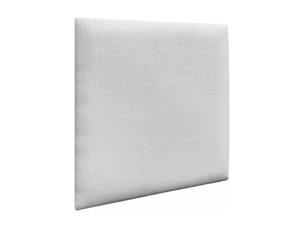Nobellea Self-Adhesive Linen Upholstered Wall Panels, Acoustic Absorbent, Impact Protection, Headboard Decoration, White, 60x60cm, CXHF64313