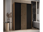 Nobellea 1 Sliding Door Wardrobe 235.2/180/45 3 Doors Nobellea/Black LXYJ10685