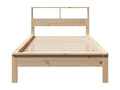 Bookshelf bed without mattress 90x190 cm solid pine wood QTWP06091