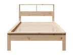 Bookshelf bed without mattress 90x190 cm solid pine wood QTWP06091