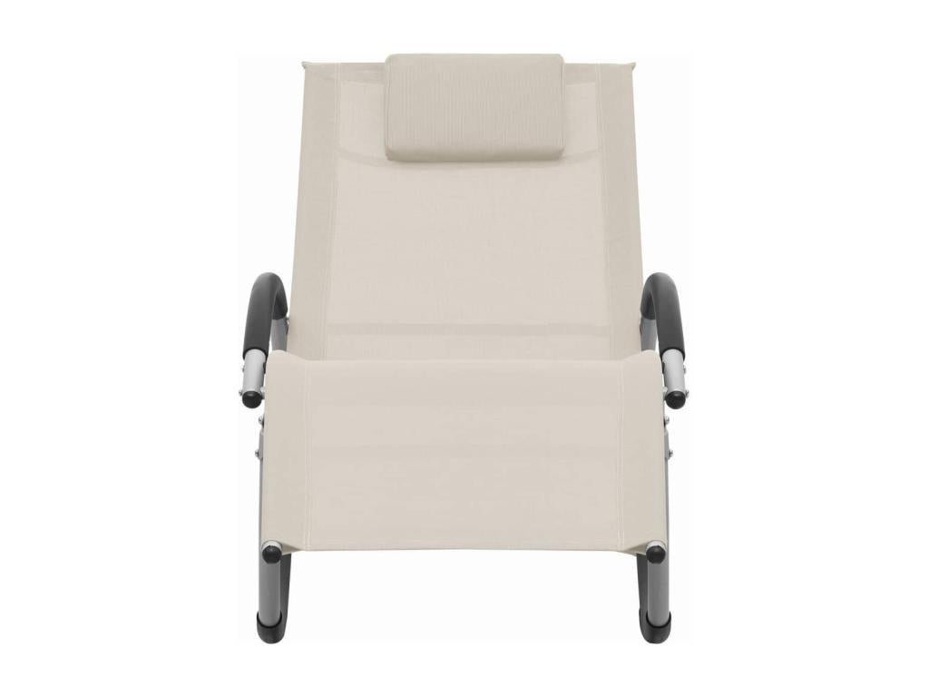 Cream sun lounger/bath chair, 155x65x83 cm, 02 0012556 QDHK07065