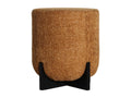 Ochre polyester stool 41x41x48 cm FOKY61746