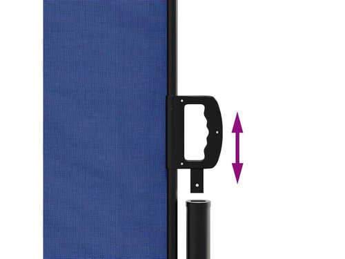 Retractable side awning, blue, 100x600 cm, RGVJ24861