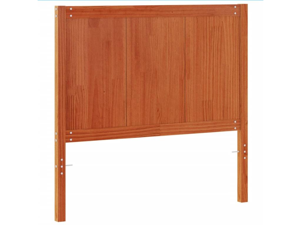 Brown waxed headboard, 100 cm, solid pine wood QAWN95172