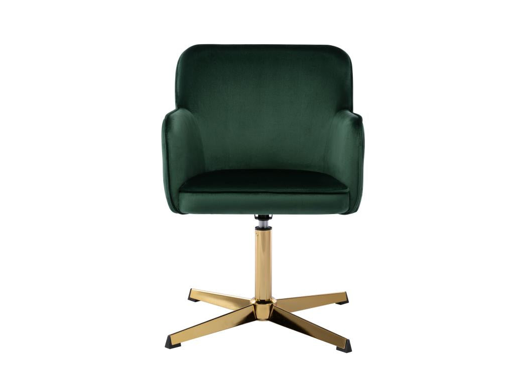 Office chair - Velvet - Green and gold - Nobellea BSHH44488