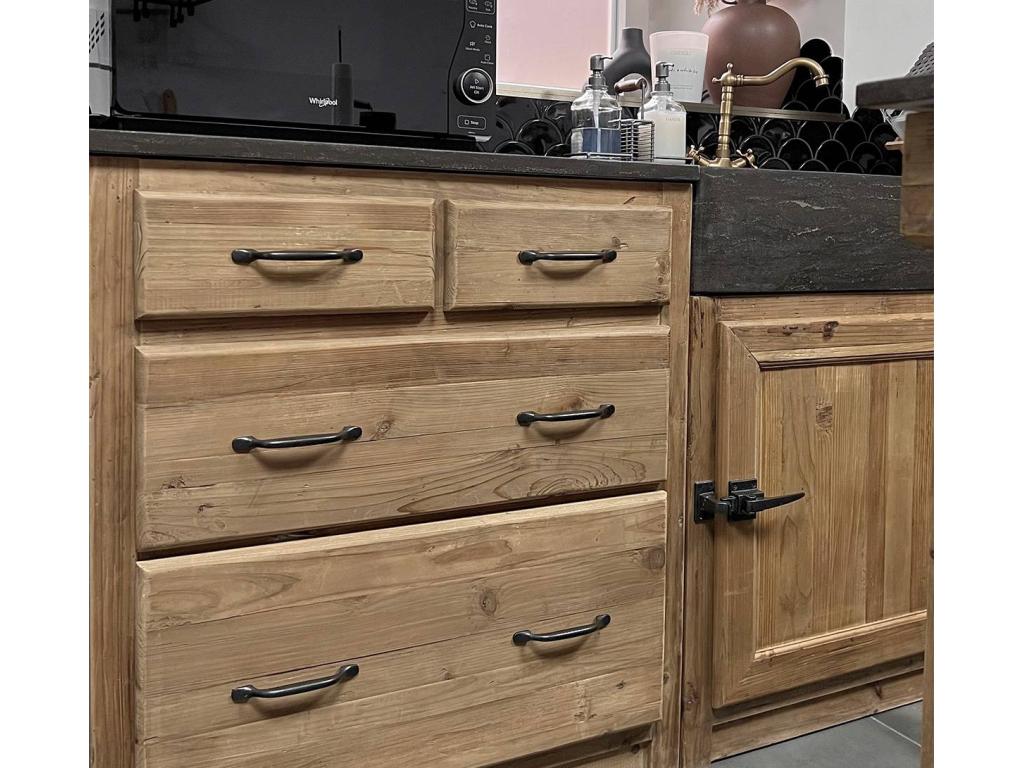 Kitchen base cabinet with 4 drawers - Country style BPHE00531