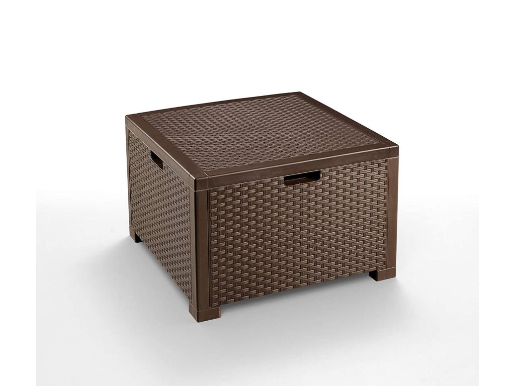 Boisona Outdoor Lounge Set, Garden Set with Cushions, Indoor Lounge Set with Rattan Effect, Made in Italy, Brown, UKFG25366