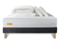 PACK: Grey 160x200cm Bio Memory Foam Bed Base with 5 Comfort Zones, Extra Thick, Duvet, 2 Pillows GBQE73435