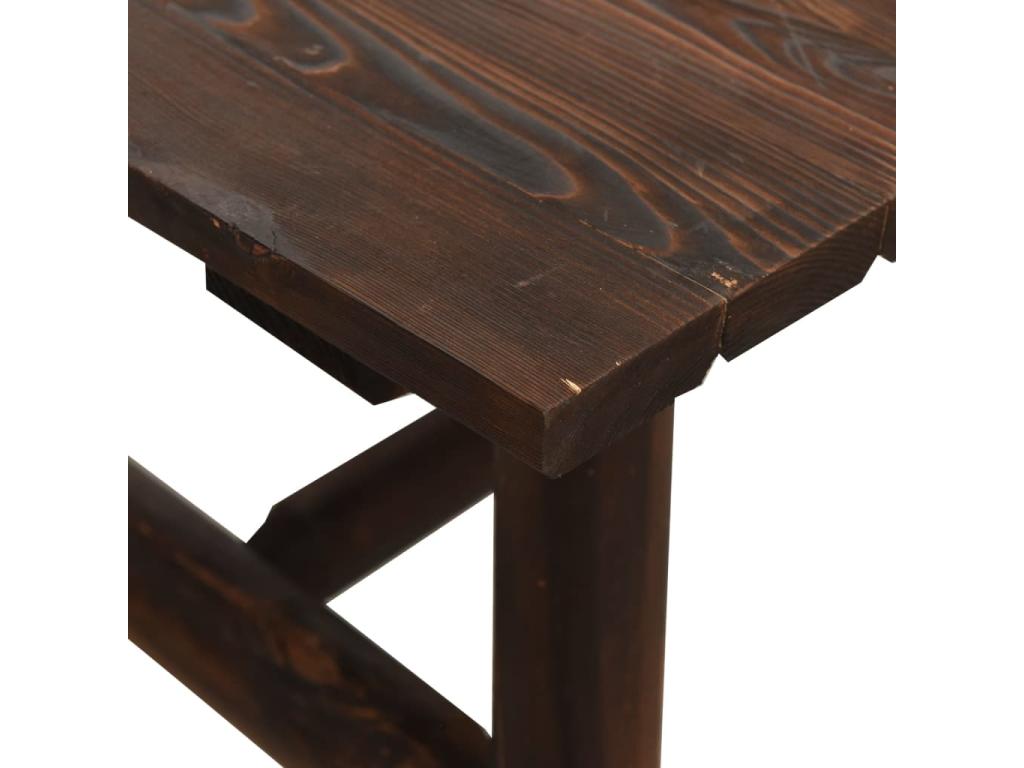 3-piece garden furniture set in solid spruce wood PJYW12298