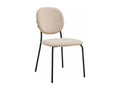 Set of 2 steel and beige fabric chairs TGIS91892