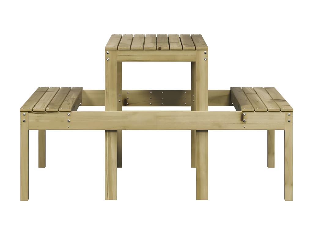 Nobellea - Picnic table 110x134x75 cm impregnated pine wood KSHY93143