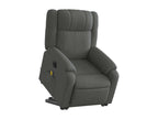 Electric Massage Recliner Chair, Dark Grey Fabric LOFU32364