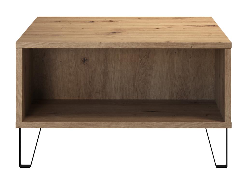Coffee table - Oak melamine - Natural - 60 x 37 x 60 cm DGHF59101