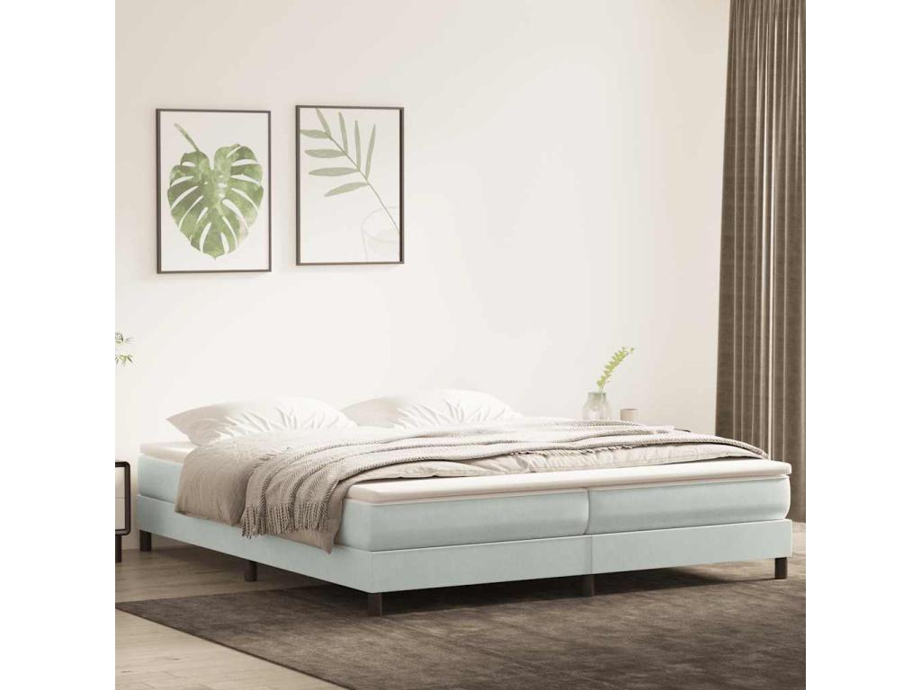 Nobellea bed base without mattress, light grey, 200x210cm HHMF77308