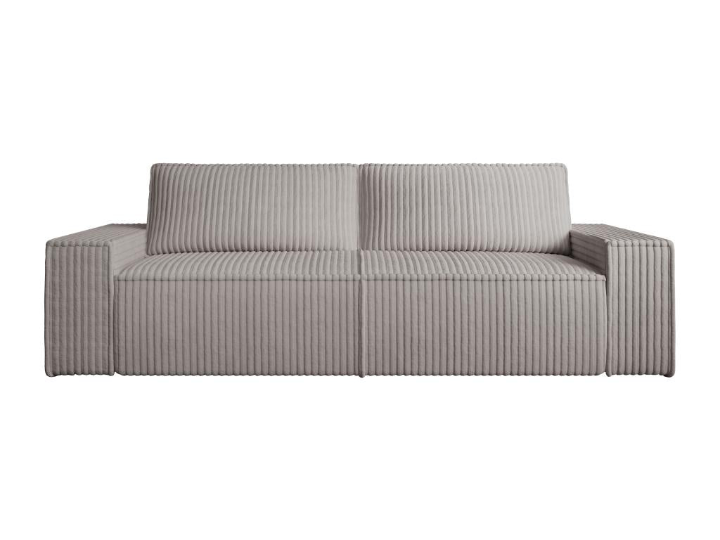 Boisona EYIW45579 3-seater sofa in wide-wale light grey velvet