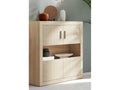 Boisona oak-effect storage sideboard/furniture-effect - Length 110 x Depth 34.6 x Height 110 cm OTEJ79415