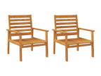 5-piece garden furniture set in solid Elariva wood PGJP08776