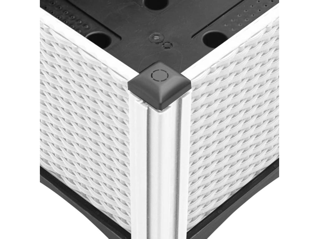 Planter with white legs 80x40x42 PP ANCJ49227