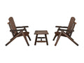 3-piece garden furniture set in solid spruce wood PJYW12298