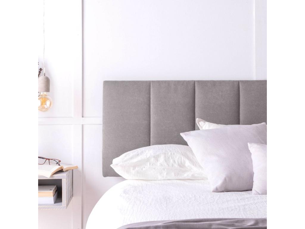 Double headboard in grey fabric 166x53 cm - Nobelea KXDL52487