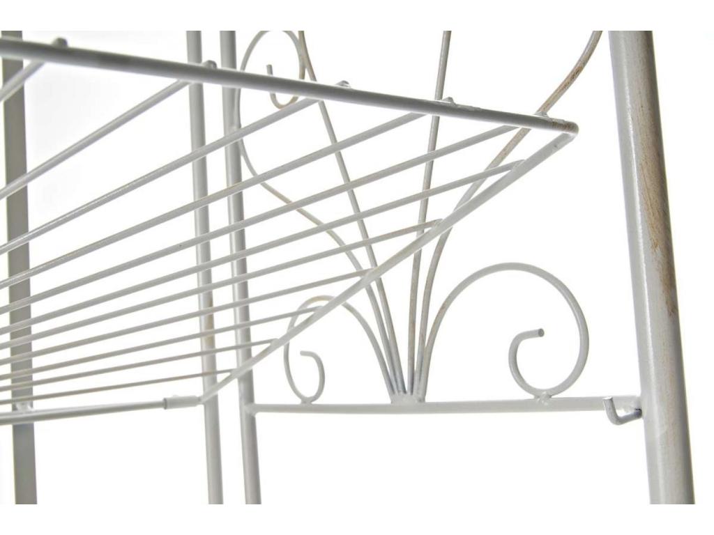 Freestanding shelves - Metal - 61.5x33x153cm - Antique white - Boisona TDUE59689