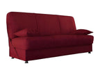 Nobellea Sofa, 3-seater storage sofa with 2 cushions included, upholstered fabric living room sofa with opening, Nobellea 180x81h90 cm Red UCZL70033
