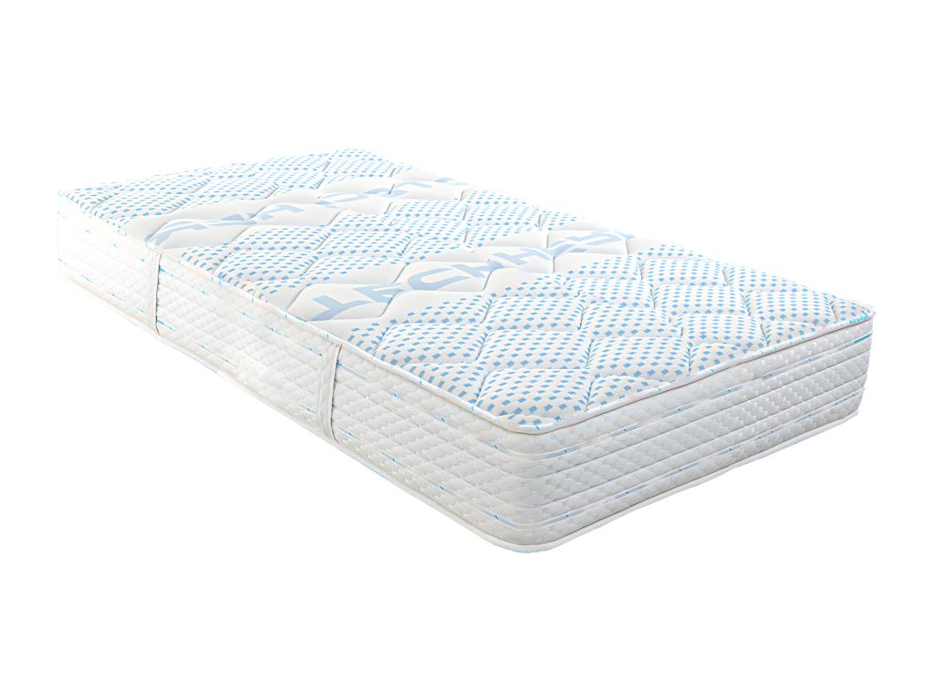 Nobellea reversible foam mattress 90x190 cm with summer/winter side, firm memory foam, independent support - 24 cm thick DLDZ82914