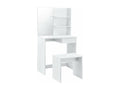 White wooden dressing table/makeup table, 75x39.7x141 cm, 03 0001501 GFNM12057