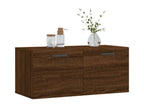 Wall-mounted cabinet in brown oak, 80x36.5x35 cm, engineered wood, RKMC96193