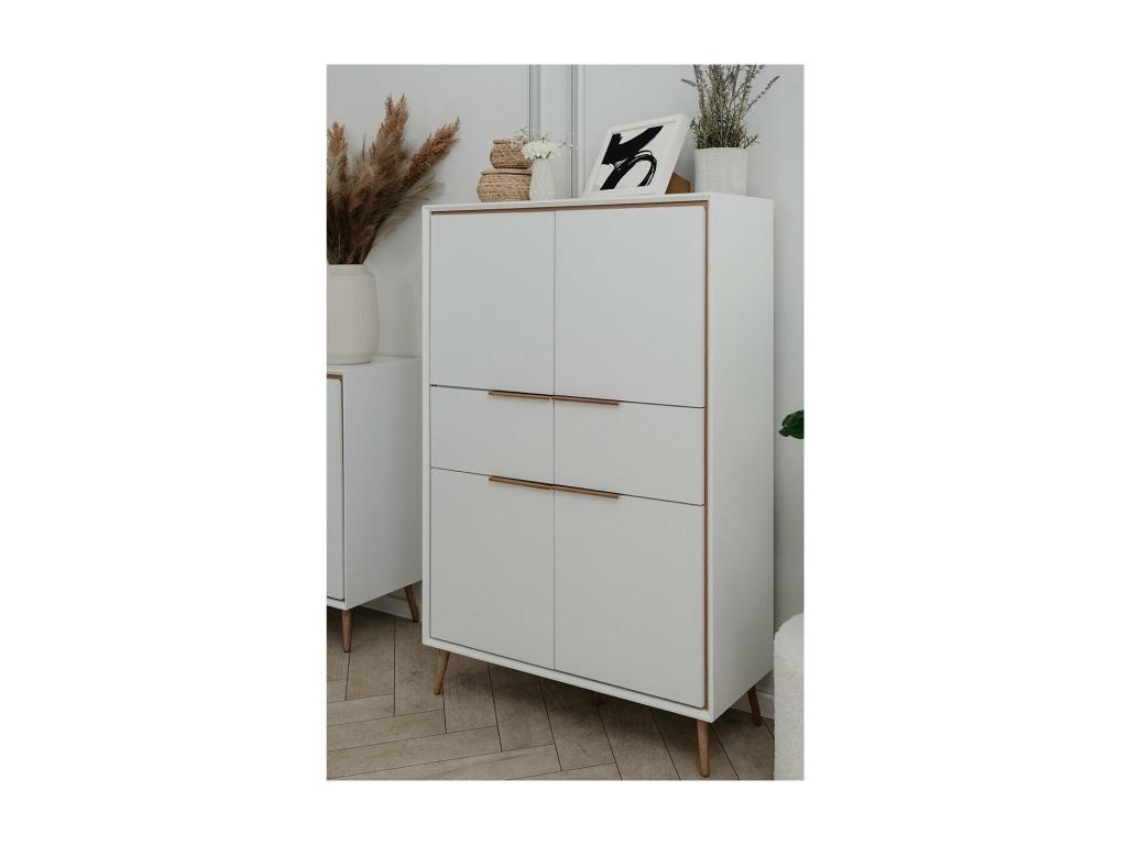 High sideboard with 4 doors and 2 drawers, 140 cm high - Elariva BZPW54082