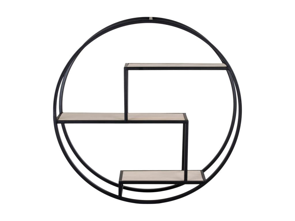 Nobellea 3-Shelf Storage Unit, Black with Natural Tint. IYJS31047