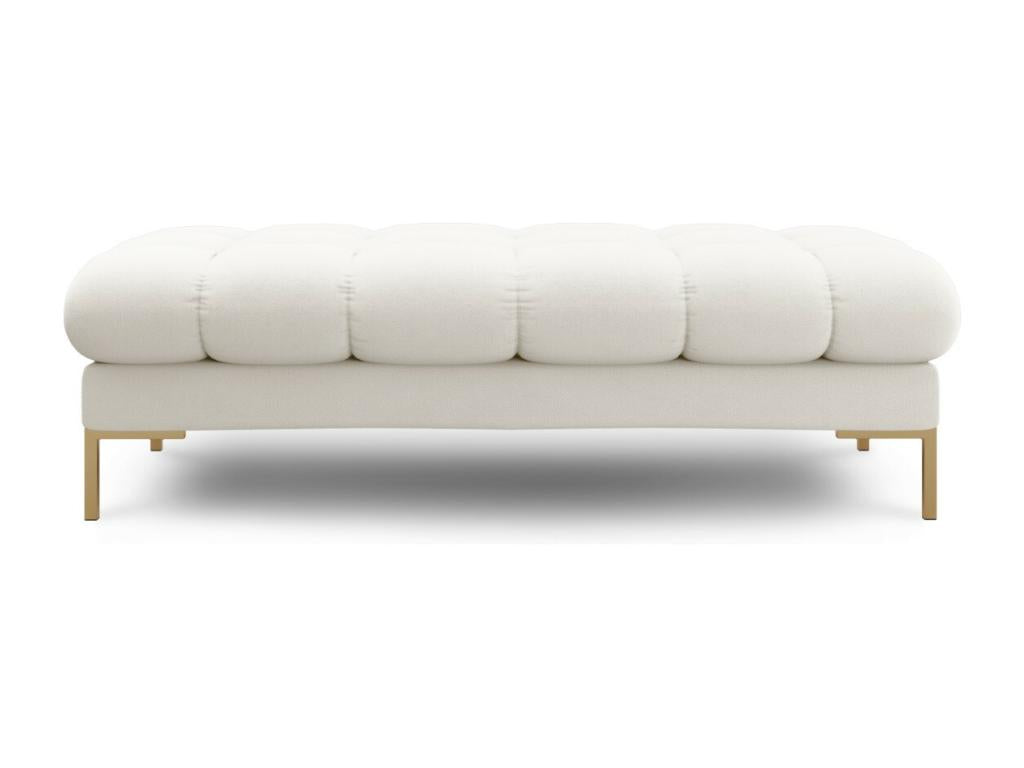 Boisona - Boisona 2-seater bench in light beige structural fabric - 62x133x41cm OFVJ17865