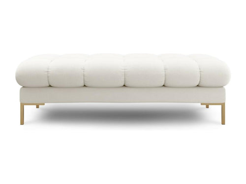 Boisona - Boisona 2-seater bench in light beige structural fabric - 62x133x41cm OFVJ17865