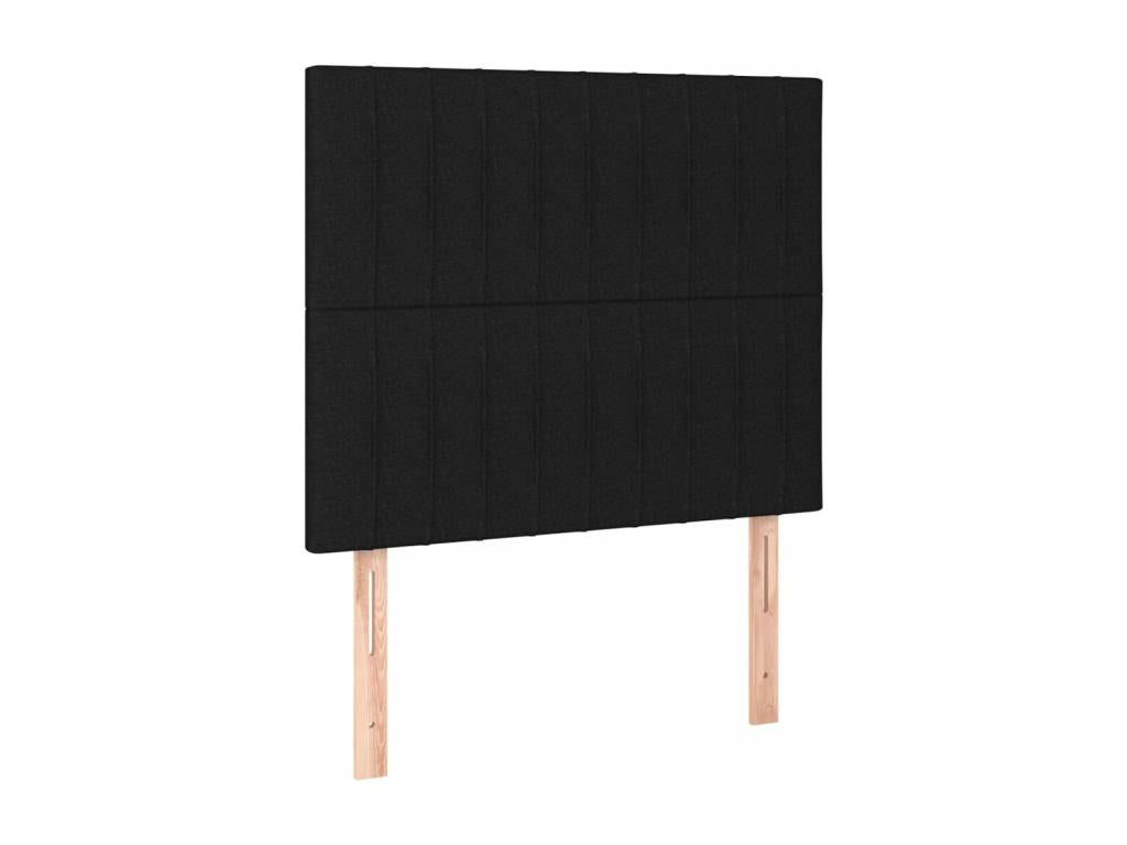 2-piece black headboard set, 80x5x78/88 cm, fabric, JDHB73571