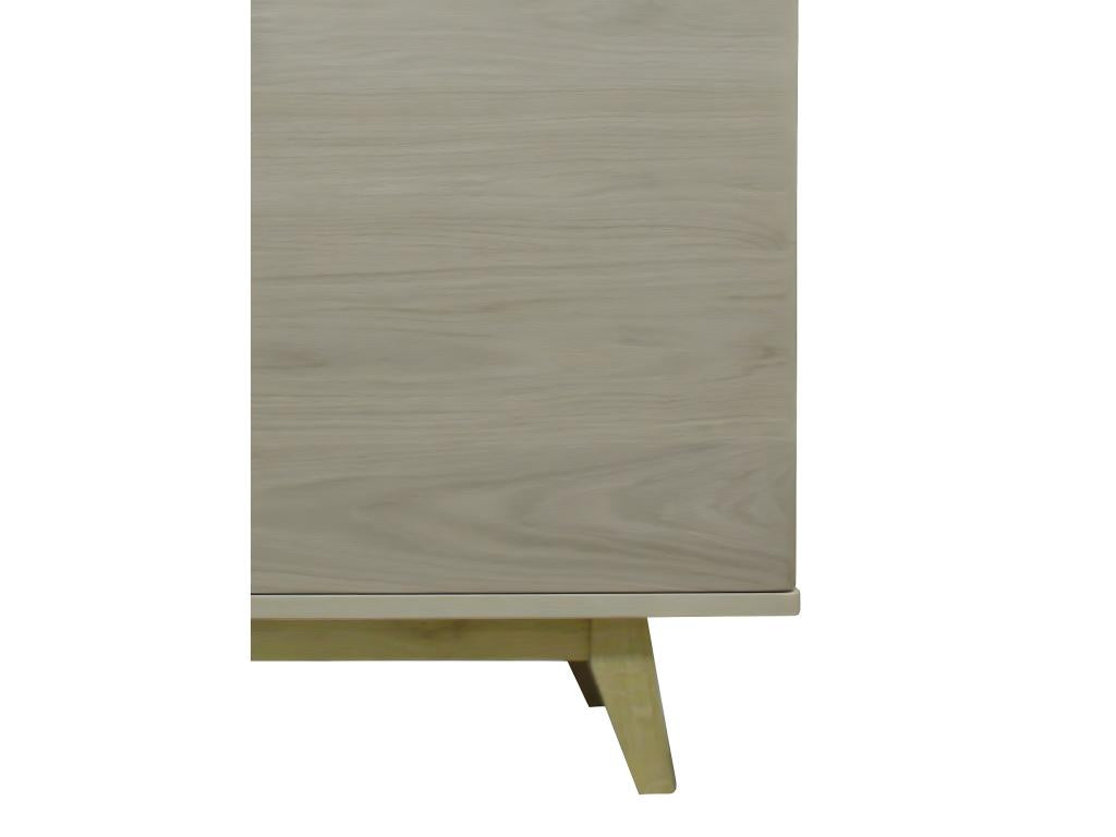 Solid oak and lacquered sideboard with 3 drawers and 1 door - 130W x 48D UVHF12344