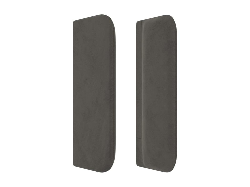 Headboard with wings, Dark Grey, 103x16x78-88 cm, Velvet, AYRQ96573