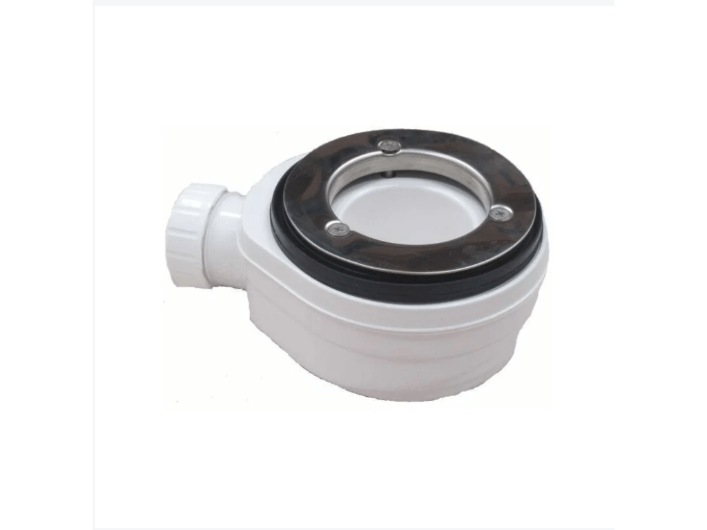 65x105 cm Nobellea Extra Thin Dark Grey RAL 7005 Shower Tray in Synthetic Resin and Marble Powder with Free Drain KKCR44054