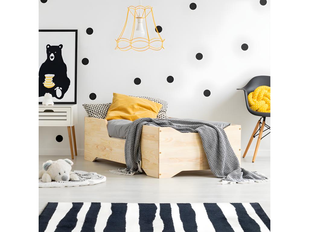 70x140 bed with slatted base included, Nobellea Wood FDBC19570