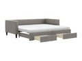 Daybed with pull-out bed and drawers Nobellea 90x200 cm fabric DZZO83645