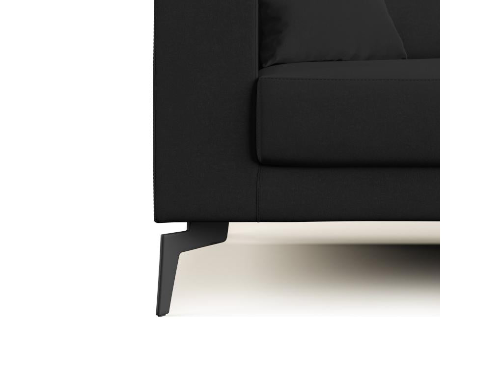 Nobellea Modern Detachable Microfiber Sofa T11 186 cm Black RRCZ23930