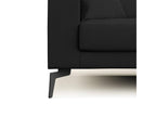 Nobellea Modern Detachable Microfiber Sofa T11 186 cm Black RRCZ23930