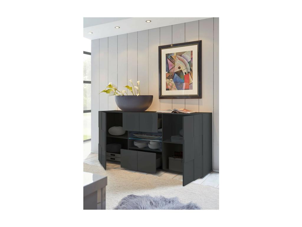 Boisona sideboard 181 cm gray JZAU07969