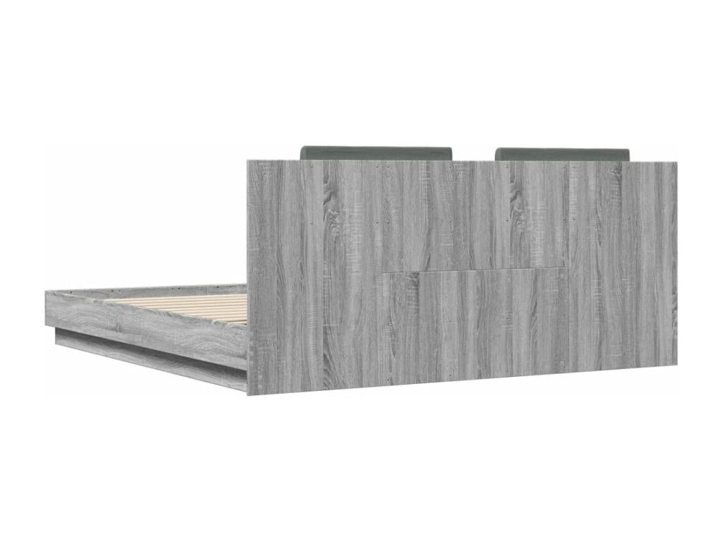 Boisona grey bed frame with headboard 180x200 cm IWVI17315