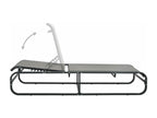 Aluminium and textilene chaise longue USBL77880