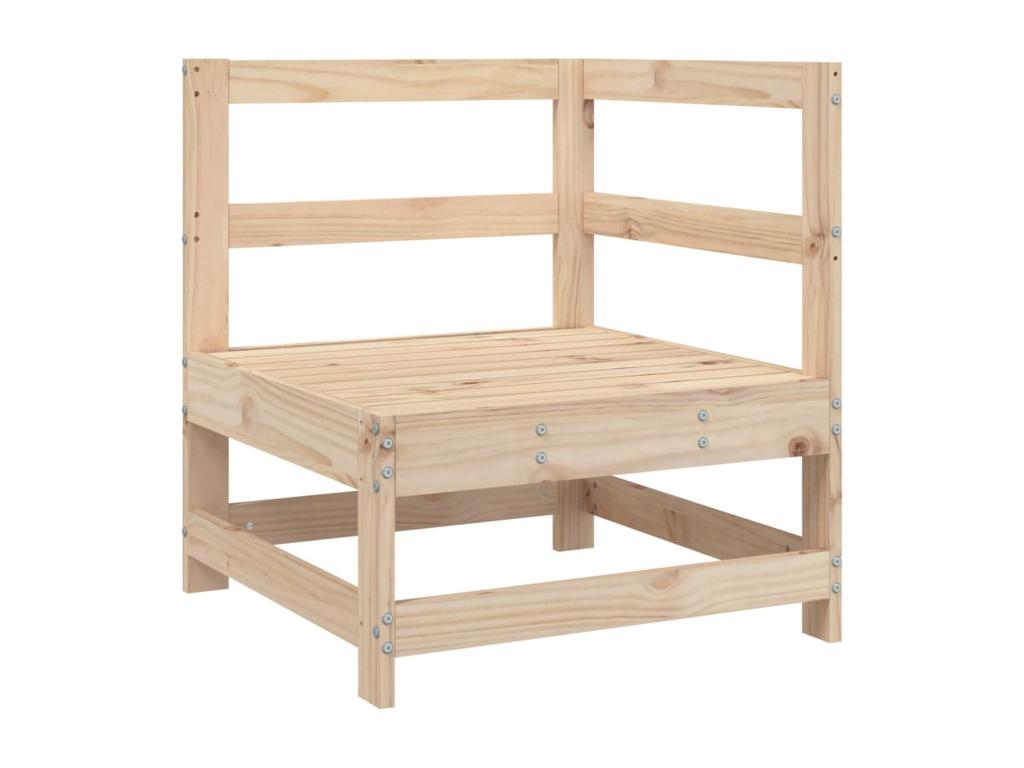 7-piece garden furniture set in solid pine wood QCXG89856