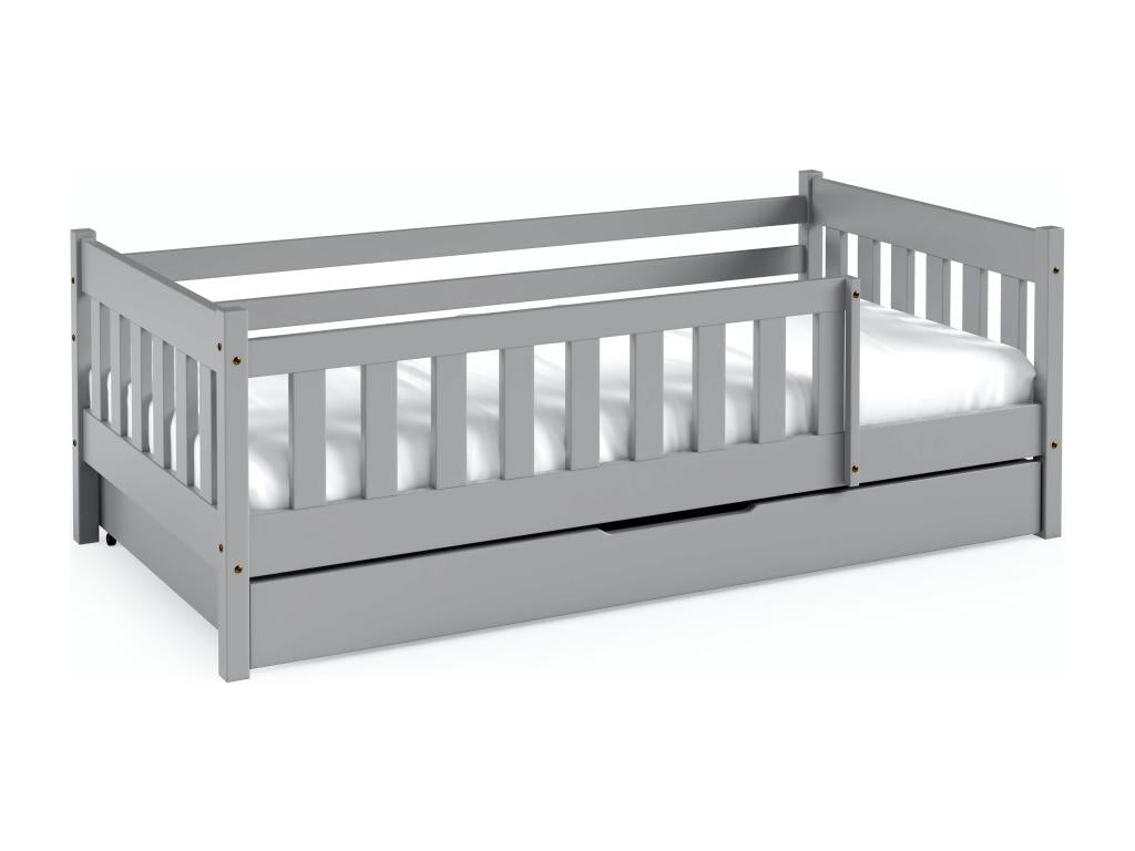Boisona Children's Single Bed 86x168x59 80x160 Cm Gray ZIEV68560