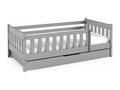 Boisona Children's Single Bed 86x168x59 80x160 Cm Gray ZIEV68560