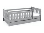 Boisona Children's Single Bed 86x168x59 80x160 Cm Gray ZIEV68560